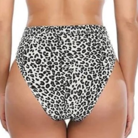 SHEKINI Leopard Print Low Scoop Crop Top High Waisted Bikini 🐆🐆 NEW WITH… - Picture 7 of 12
